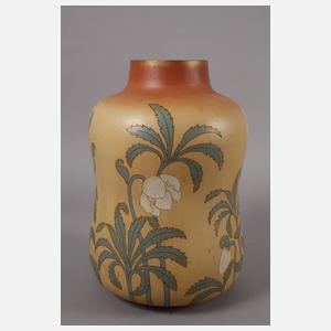 Villeroy & Boch Mettlach große Vase Mohnblumendekor