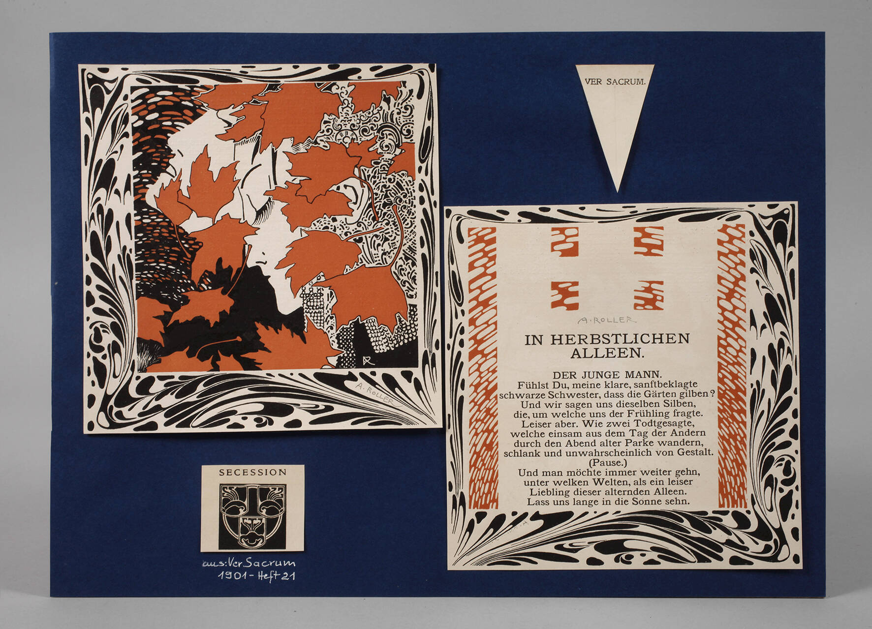 Alfred Roller, Grafiken aus "Ver Sacrum"