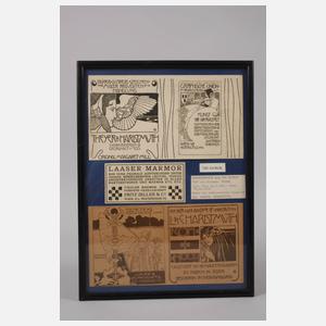 Koloman Moser, Werbevignetten aus "Ver Sacrum"