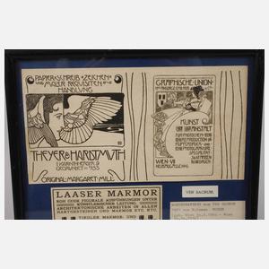 Koloman Moser, Werbevignetten aus "Ver Sacrum"