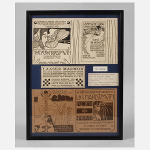 Koloman Moser, Werbevignetten aus "Ver Sacrum"