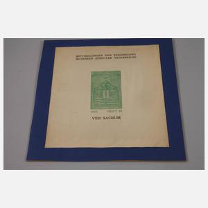 Titelblatt "Ver Sacrum"