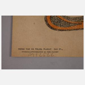 Henry van de Velde, Werbeplakat Tropon