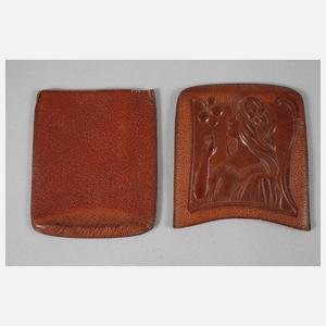 Lederetui Jugendstil