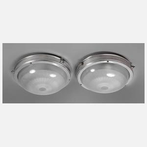 Paar Deckenlampen Art déco