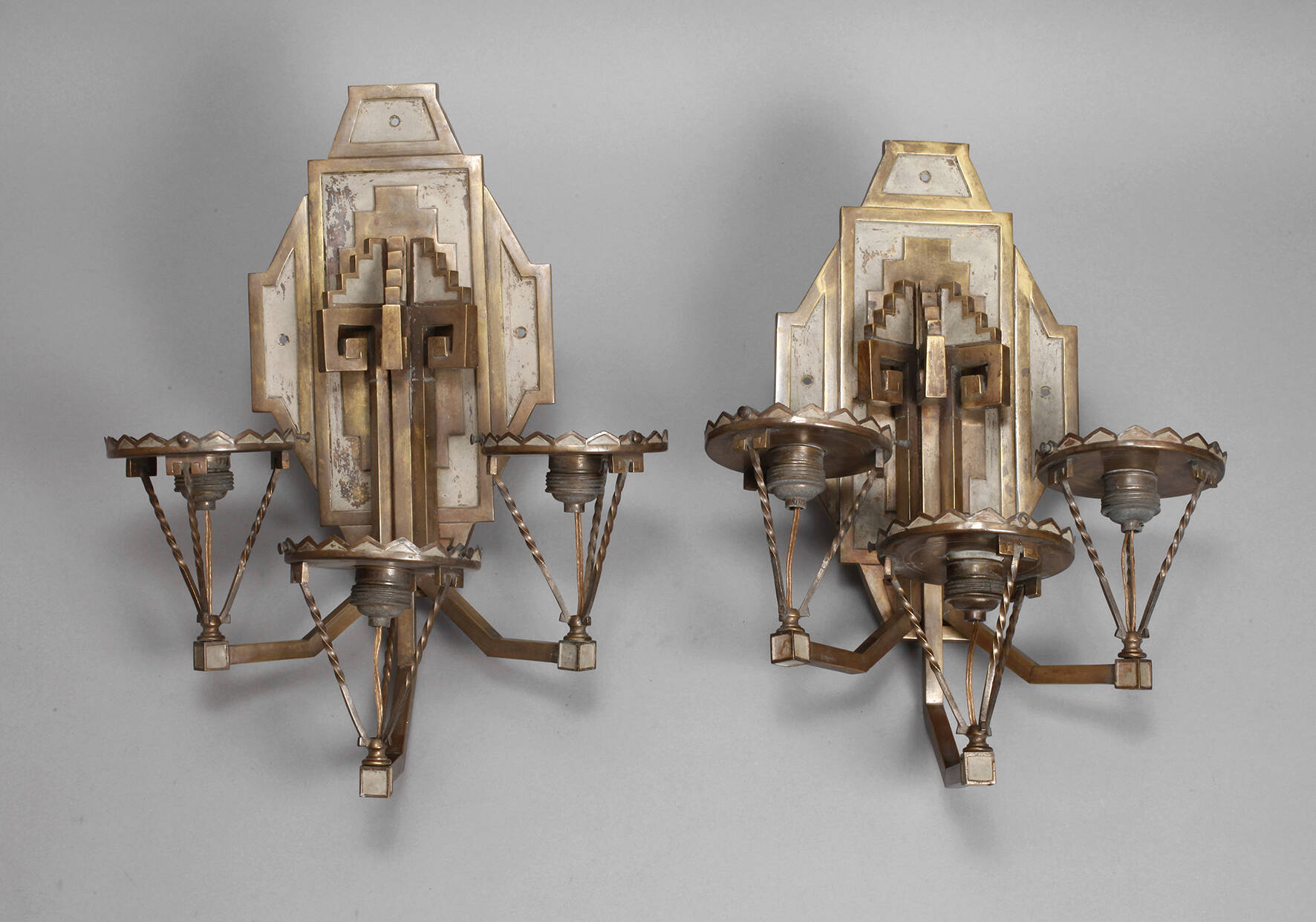 Paar Wandlampen Art déco
