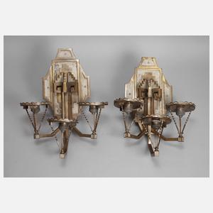 Paar Wandlampen Art déco