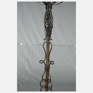 Großer schmiedeeiserner Art déco-Leuchter