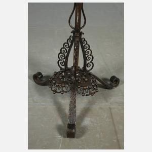 Großer schmiedeeiserner Art déco-Leuchter