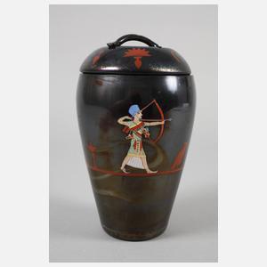 Deckeldose mit ägyptischen Motiven