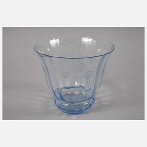 Vase mit Skifahrer Art déco