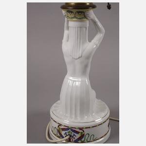 Fraureuth Lampenfuß "Kniende Ägypterin mit Schale"