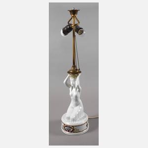 Fraureuth Lampenfuß "Kniende Ägypterin mit Schale"