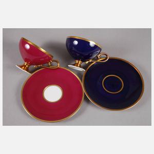 Hutschenreuther Paar Mokkatassen "Norddeutscher Lloyd"