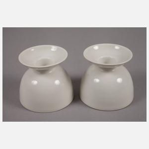 KPM Berlin Paar Leuchter und zwei Vasen