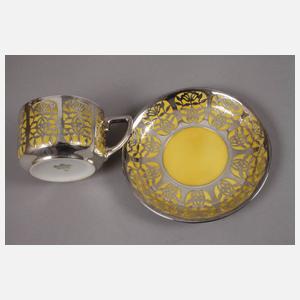 Rosenthal Tasse Silberoverlay