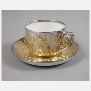 Rosenthal Tasse Silberoverlay