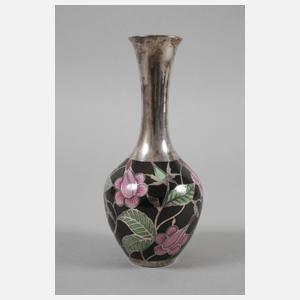 Spahr & Co., Enghalsvase Silberoverlay