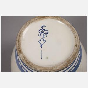 Velten Vordamm zwei Tabaktöpfe Art déco