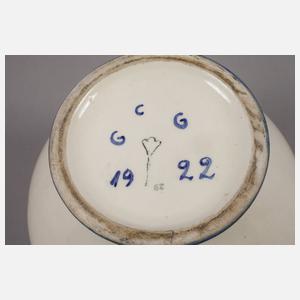 Velten Vordamm zwei Tabaktöpfe Art déco