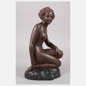 Otto Poertzel kniender weiblicher Akt