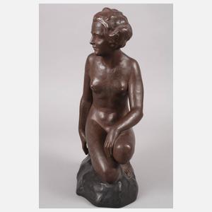 Otto Poertzel kniender weiblicher Akt