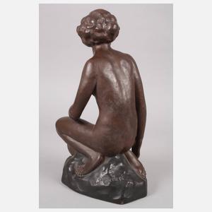 Otto Poertzel kniender weiblicher Akt