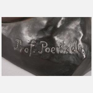 Otto Poertzel kniender weiblicher Akt