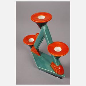 Royal Dux, Paar Leuchter Art déco