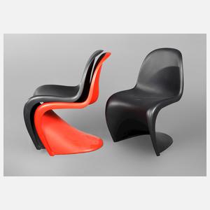 Drei Panton-Chairs
