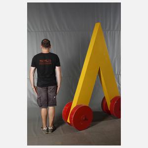 Fritz Schwegler, übergroße abstrakte Installation