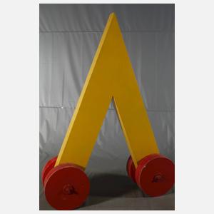 Fritz Schwegler, übergroße abstrakte Installation