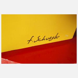 Fritz Schwegler, übergroße abstrakte Installation