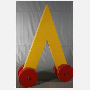 Fritz Schwegler, übergroße abstrakte Installation