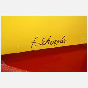 Fritz Schwegler, übergroße abstrakte Installation