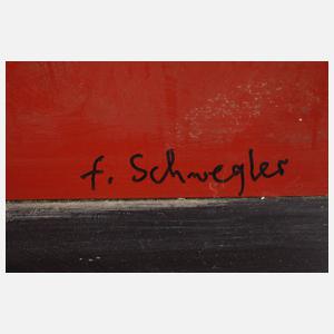 Fritz Schwegler, übergroße abstrakte Installation