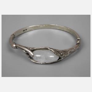 Designarmreif mit Bergkristall