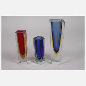 Murano fünf Teile Sommerso