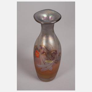 Poschinger fünf Vasen Studioglas