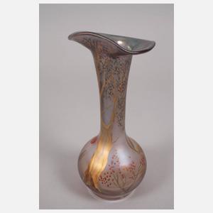 Poschinger fünf Vasen Studioglas