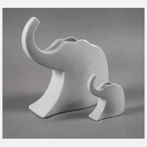 Rosenthal zwei Vasen "Fun o'fant"