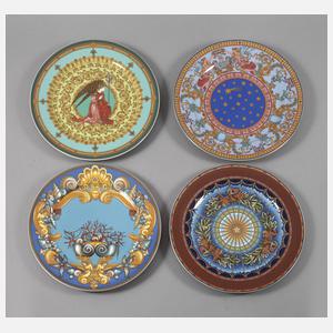 Rosenthal vier Wandteller Versace