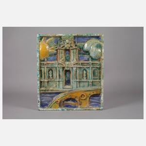 Vier Große Bildfliesen Heinz Werner attr.