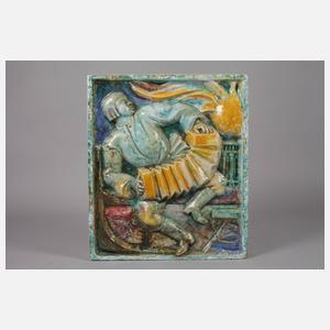 Vier Große Bildfliesen Heinz Werner attr.