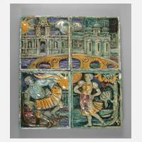 Vier Große Bildfliesen Heinz Werner attr.111