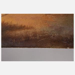 Bildplatte "Blumen windende Abra-Schäferin"