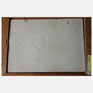 Böhmen Paar Bildplatten Portraitpendants