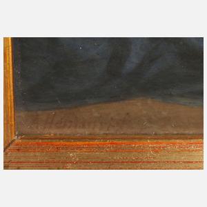 Böhmen Paar Bildplatten Portraitpendants