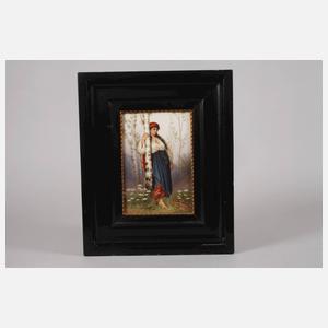 KPM Berlin Bildplatte "Zigeunermädchen"