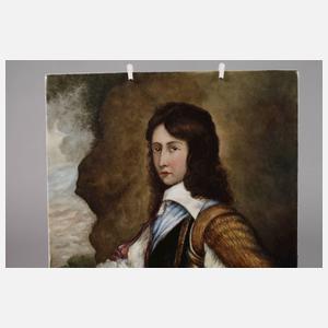 Bildplatte Portrait Prinz Wilhelm II. von Nassau-Oranien